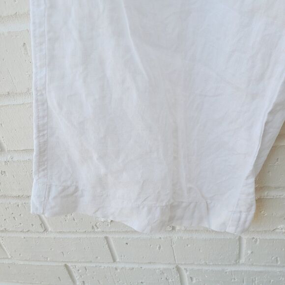 Elan Linen Ramie Wide Leg Pants Boho Resort Coastal Summer Contemporary sz:S - Picture 4 of 8